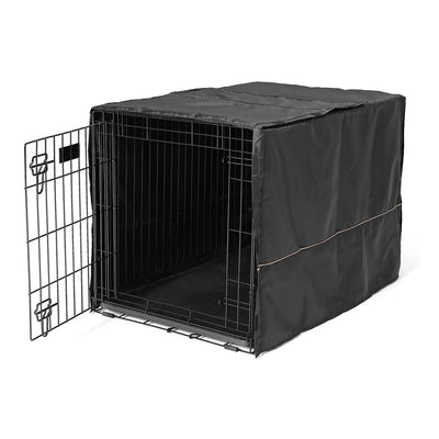MidWest Homes For Pets 36 Inch Quiet Time Polyester Kennel Crate Cover, Black