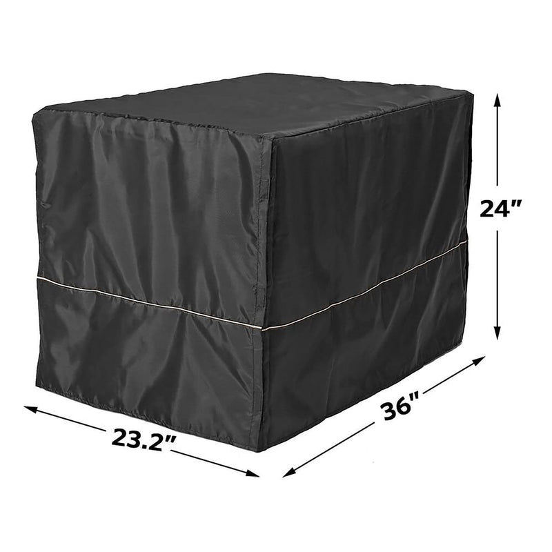 MidWest Homes For Pets 36 Inch Quiet Time Polyester Kennel Crate Cover, Black