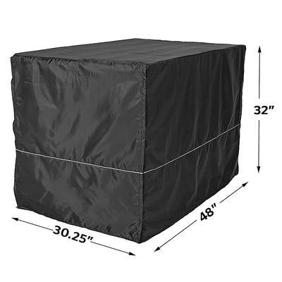 MidWest Homes For Pets 48 Inch Quiet Time Polyester Kennel Crate Cover, Black