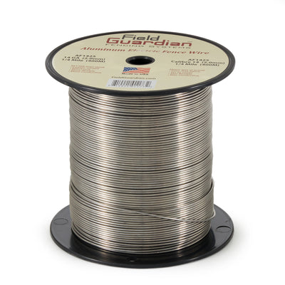 Field Guardian AF1425 14 Gauge Aluminum Wire, Silver, 0.25 Mile Spool (2 Pack)