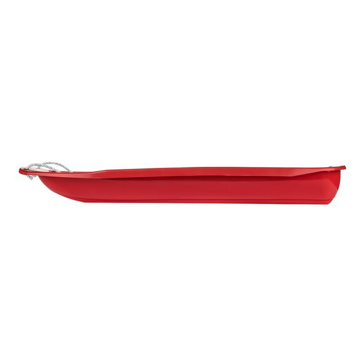 Lucky Bums Kids 48 Inch Plastic Snow Toboggan Sled with Pull Rope, Red (2 Pack)