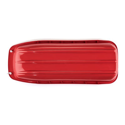 Lucky Bums Kids 48 Inch Plastic Snow Toboggan Sled with Pull Rope, Red (2 Pack) - VMInnovations