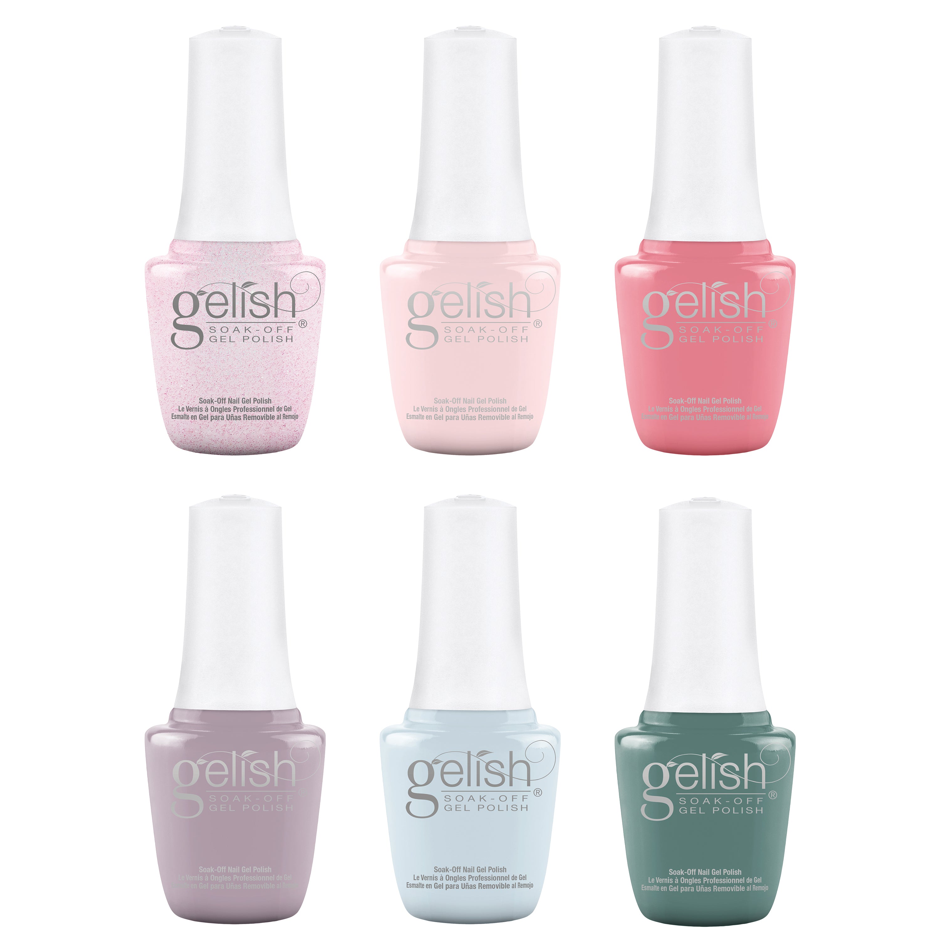 Gelish Complete Manicure Kit w/ Curing Light, Prep & Finish Set & Full Bloom Set