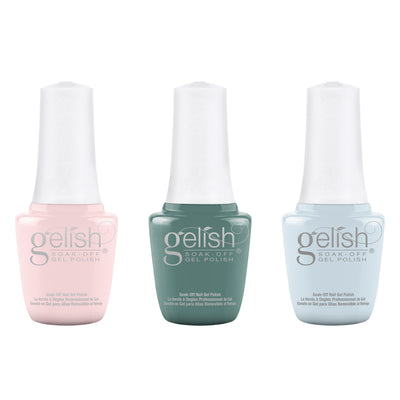 Gelish Mini Spring Full Bloom Polish Set, 3 Pack with 330 Count 3 Type Nail Kit - VMInnovations