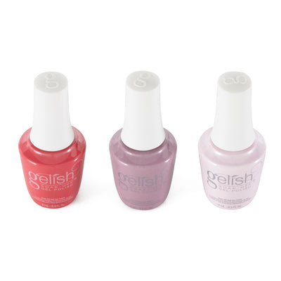 Gelish Mini Spring 2022 Full Bloom Soak Off Gel Nail Polish Manicure Set, 3 Pack