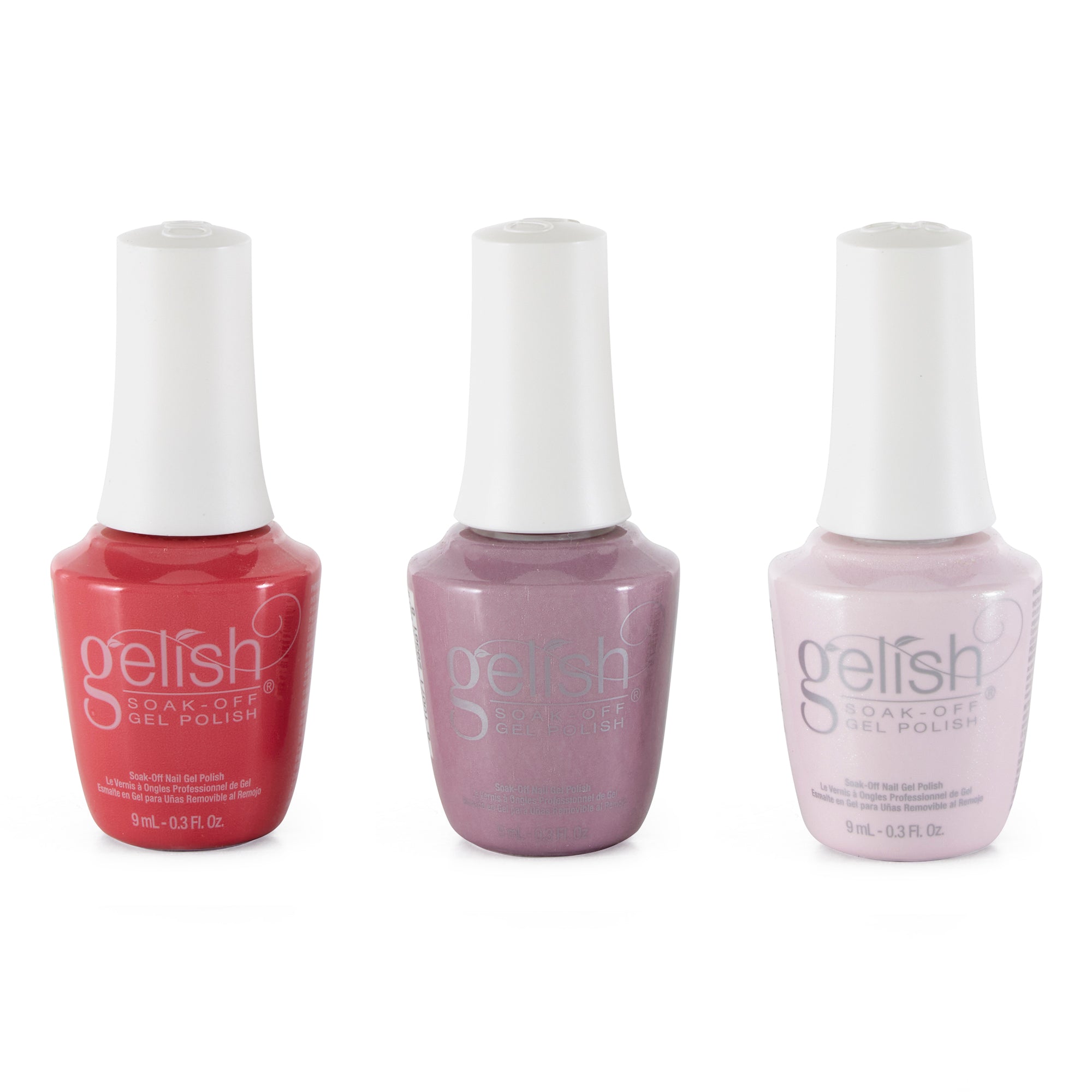 Gelish Mini Spring 2022 Full Bloom Soak Off Gel Nail Polish Manicure Set, 3 Pack