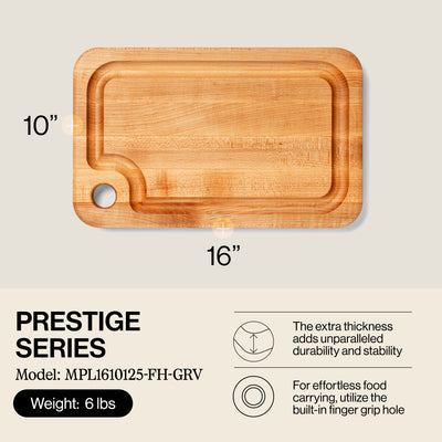 John Boos Block 16" Maple Wood Cutting Board with Juice Groove(Open Box) - VMInnovations
