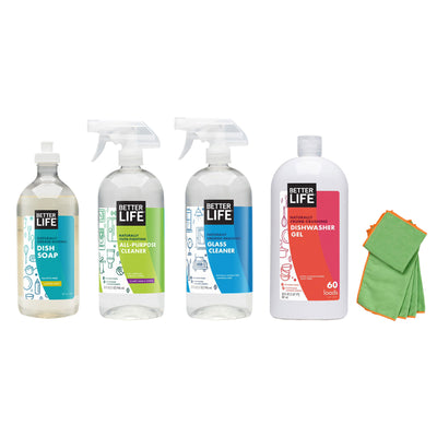 Better Life Naturally Filth Fighting All Purpose Cleaner w/ 4 Set Cleaning Kit