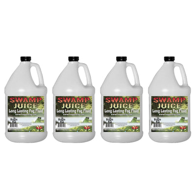 Froggy's Fog Swamp Juice Long Lasting Hang Time Fog Fluid, 1 Gallon (4 Pack)