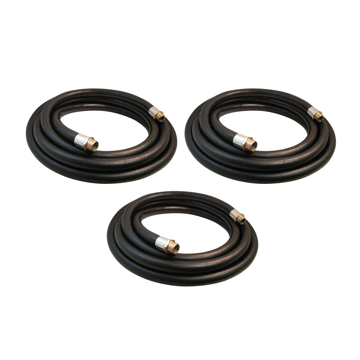 Apache 98108505 3/4 Inch Diameter 10 Ft Farm Fuel Transfer Hoses, Black (3 Pack) - VMInnovations
