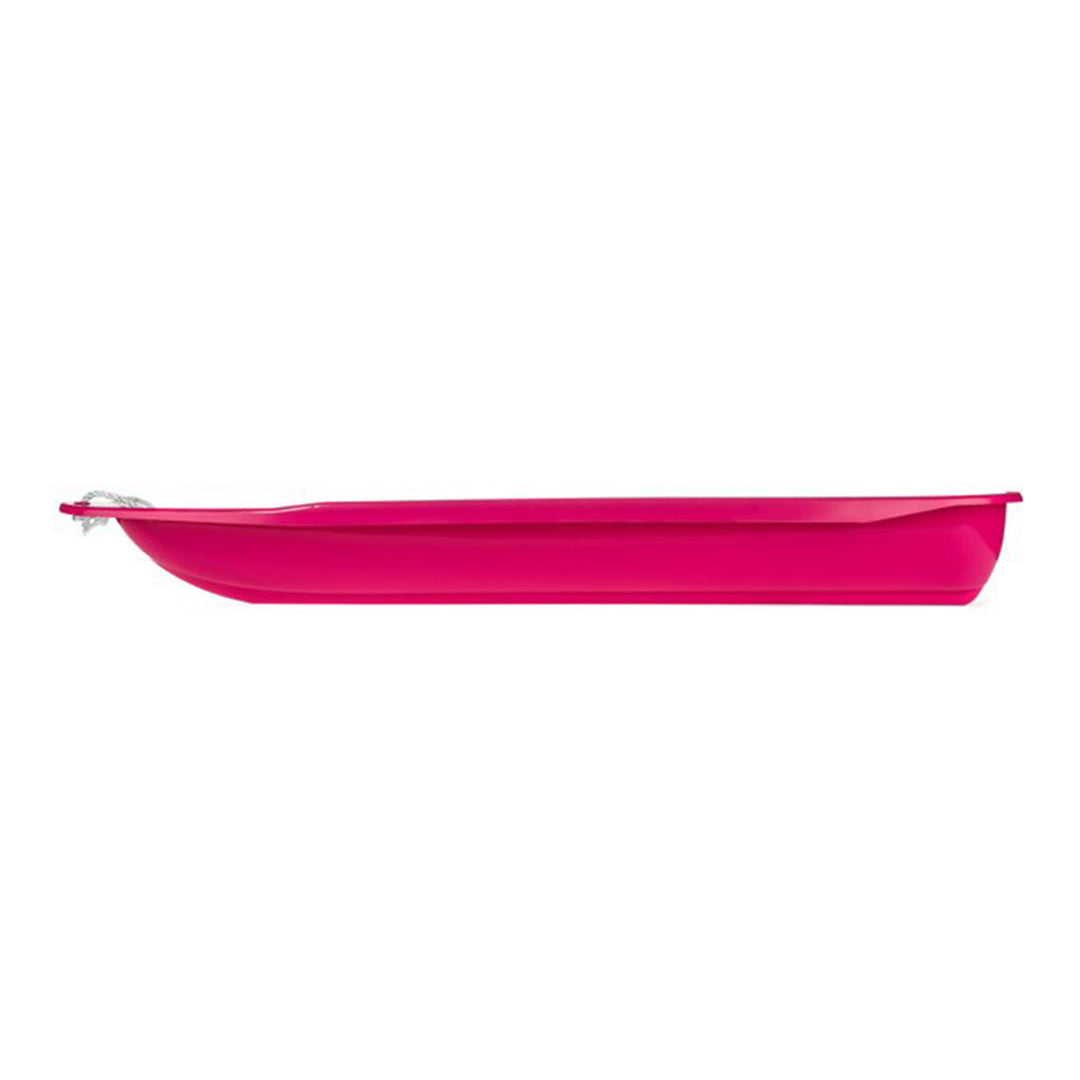 Lucky Bums Lightweight Plastic 48 Inch Sleds with Pull Ropes, 1 Red and 1 Pink