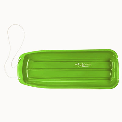 Lucky Bums 48 Inch 1 Person Plastic Sled, Pink and 48 Inch 2 Person Sled, Green - VMInnovations