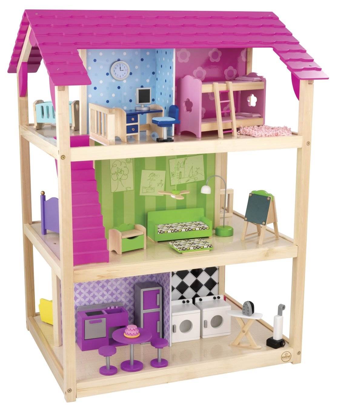 KidKraft So Chic Deluxe Pretend Play Dollhouse | 65078 (Open Box)