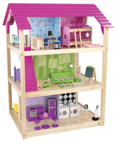 KidKraft So Chic Deluxe Pretend Play Dollhouse | 65078 (Open Box)