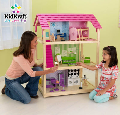 KidKraft So Chic Deluxe Pretend Play Dollhouse | 65078 (Open Box)