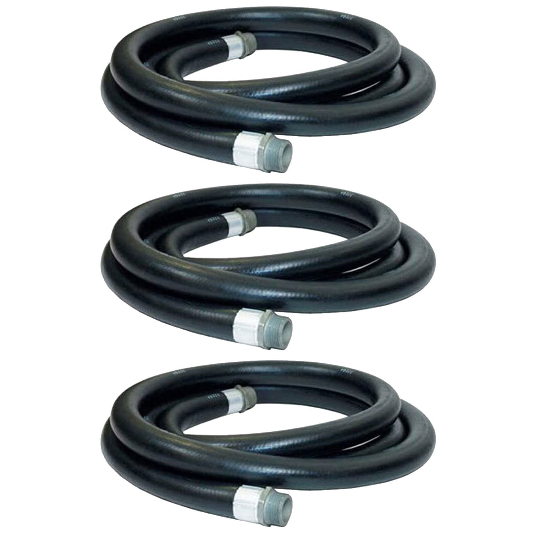 Apache 3/4 Inch Diameter 20 Foot Length 60 PSI Farm Fuel Transfer Hose (3 Pack)