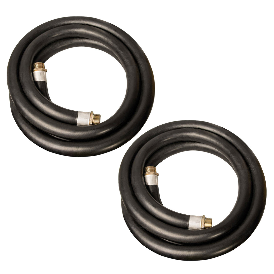 Apache 98108490 1" Diameter 15' Length 60 PSI Farm Fuel Transfer Hose (2 Pack)