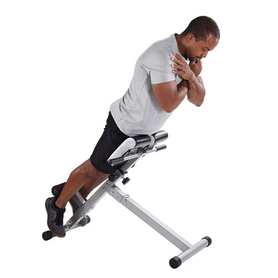 Stamina 2014 Adjustable Hyperextension Padded Fitness Exercise Bench (Used)