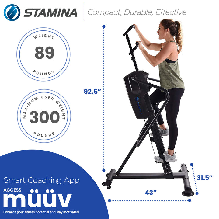 Stamina Products Cardio Climber Home Workout Fitness Exercise Machine (Open Box)