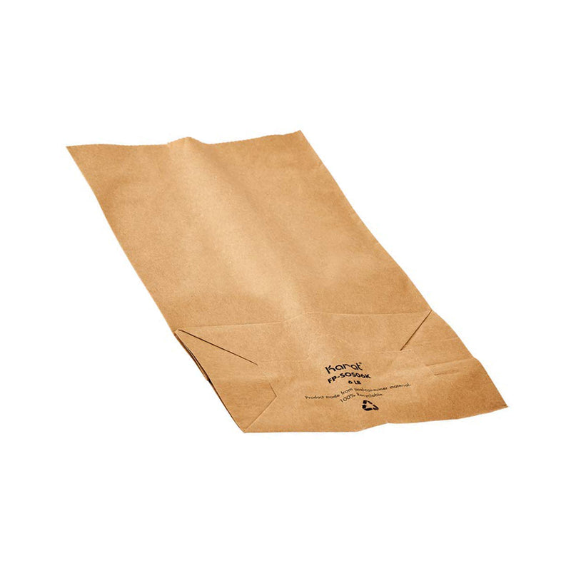 Karat Reusable Kraft Paper Bag for Food and Retail, 6 Pound Bag, 2,000 Count