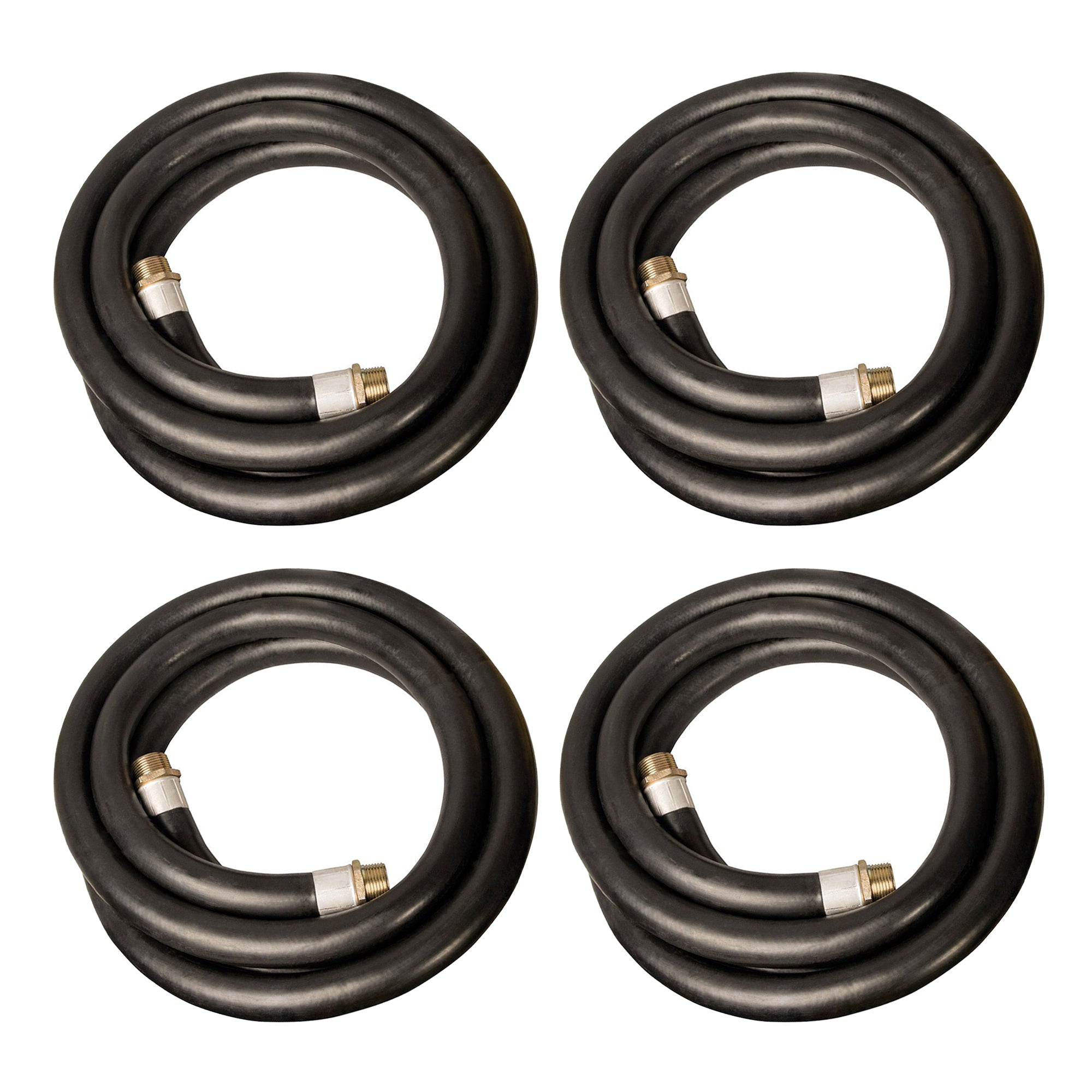 Apache 98108490 1" Diameter 15' Length 60 PSI Farm Fuel Transfer Hose (4 Pack) - VMInnovations