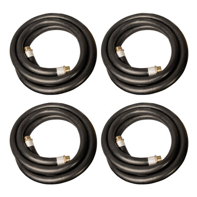 Apache 98108490 1" Diameter 15' Length 60 PSI Farm Fuel Transfer Hose (4 Pack) - VMInnovations