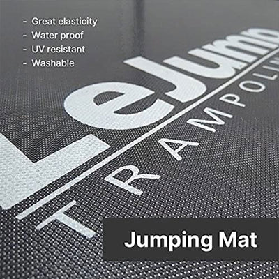 LeJump Skysurf Series Backyard Outdoor Trampoline w/ Enclosure & Ladder, 12 Ft