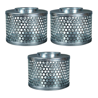 Apache 70001500 Rust-Resistant Plated Steel Suction Strainer, Silver  (3 Pack)