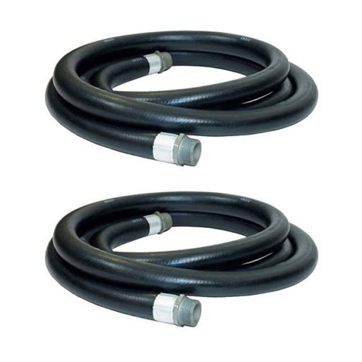 Apache 1 Inch Diameter 20 Foot Length 60 PSI Farm Fuel Transfer Hose (2 Pack)