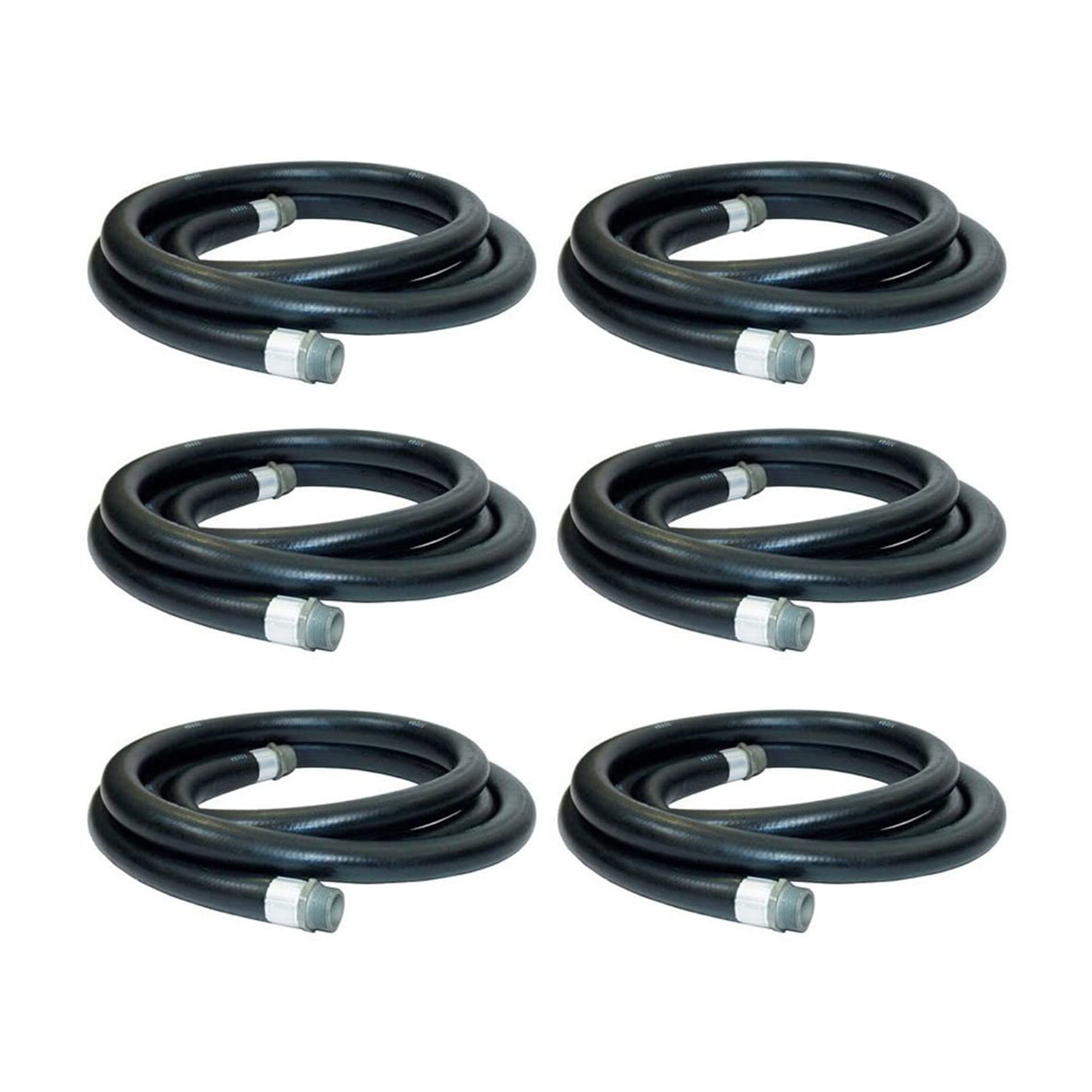 Apache 1 Inch Diameter 20 Foot Length 60 PSI Farm Fuel Transfer Hose (6 Pack)