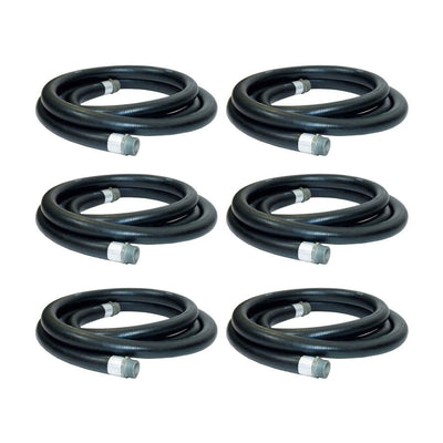 Apache 1 Inch Diameter 20 Foot Length 60 PSI Farm Fuel Transfer Hose (6 Pack)