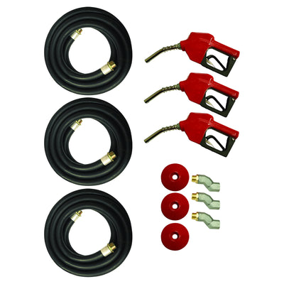 Apache 99000278 Automatic Diesel Gasoline Oil Fuel Transfer Nozzle Kit (3 Pack)