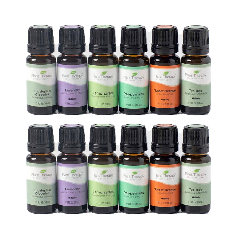 Plant Therapy 10 mL Diffusible Essential Oils, 1/3 Oz, Breathe Easy (12 Pack)