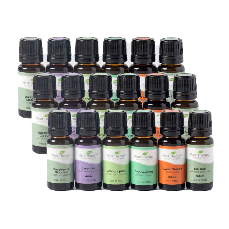 Plant Therapy 10 mL Diffusible Essential Oils, 1/3 Oz, Breathe Easy (18 Pack)