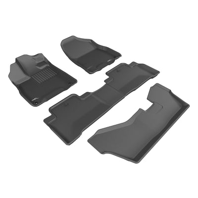 3D MAXpider Kagu Series Custom Floor Mat Liner Set, 2014-2020 7 Seat Acura MDX