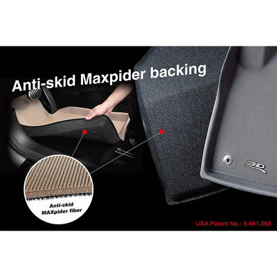 3D MAXpider Kagu Series Front Row Floor Liner Set, 2015-2020 Audi A3/S3, Black