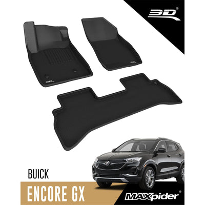 3D MAXpider Kagu Series Custom Floor Mat Liner Set, 2020-2021 Buick Encore GX