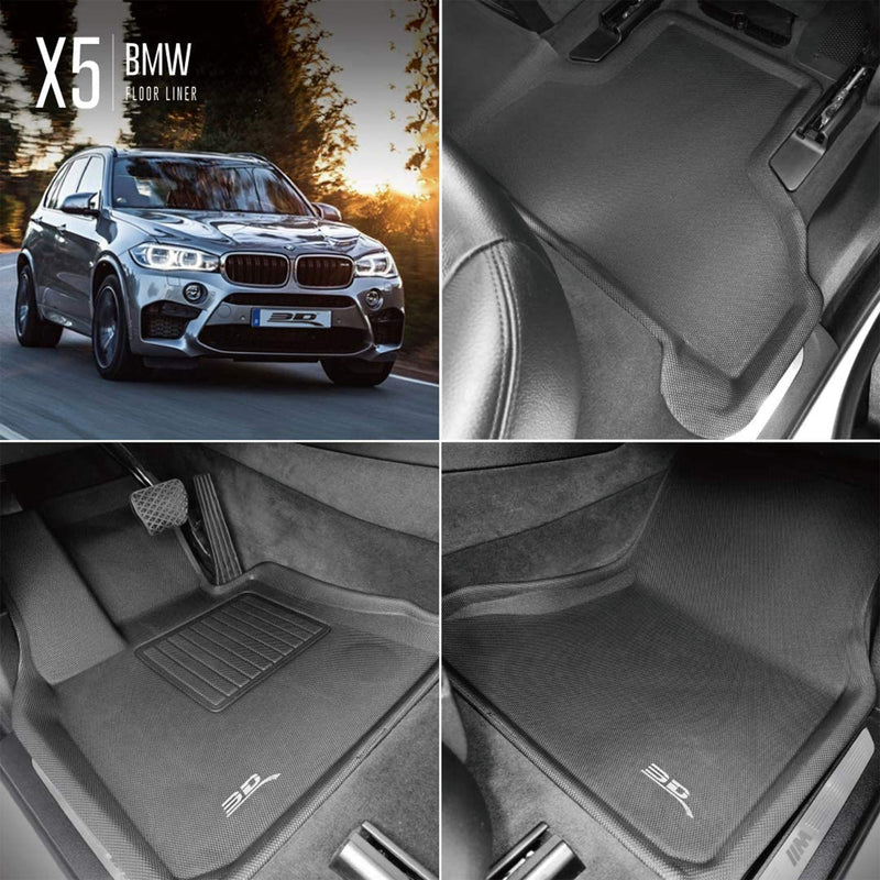 3D MAXpider Kagu Series Custom Floor Mat Liner Set, 2014-19 BMW X5/X6 (Open Box)