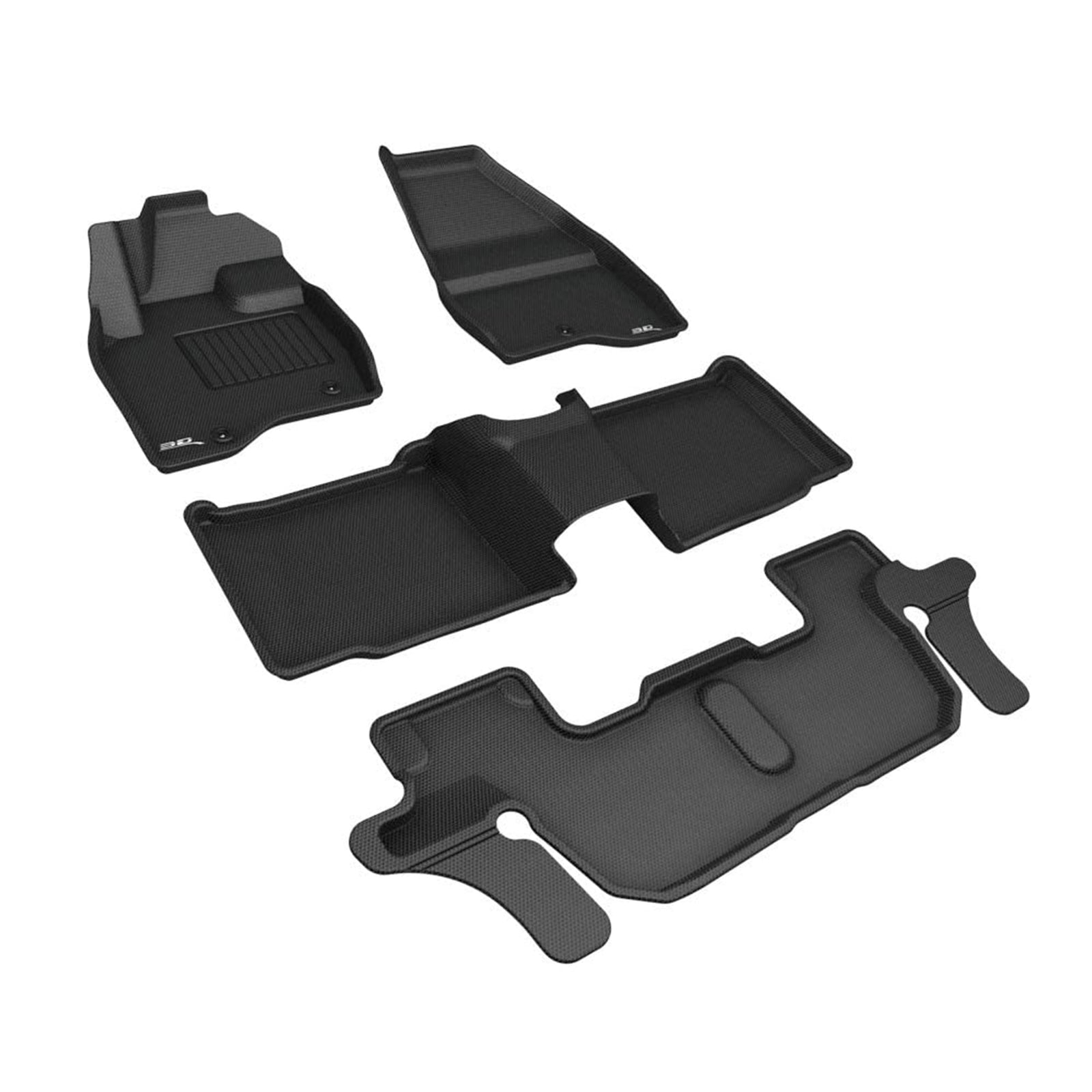 3D MAXpider Series Custom Floor Mat Liner Set for 17-19 Ford Explorer(For Parts) - VMInnovations