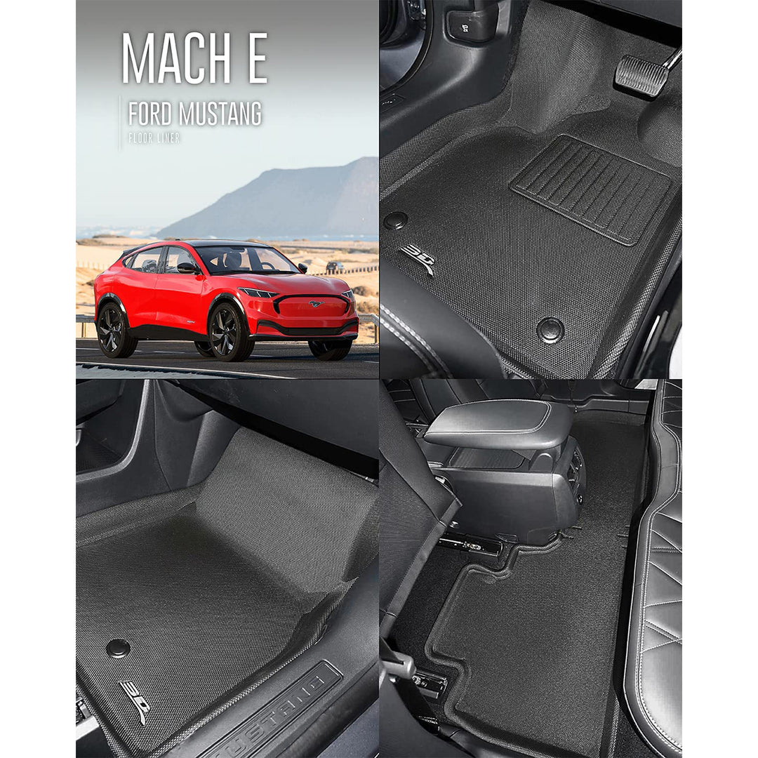 3D MAXpider Kagu Series Custom Fit Floor Liner Set for Mustang Mach-E (Open Box) - VMInnovations