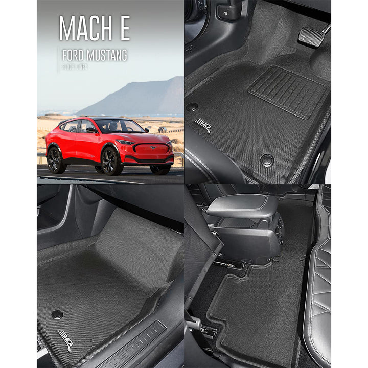 3D MAXpider Kagu Series Custom Fit Floor Liner Set for Mustang Mach-E (Open Box) - VMInnovations