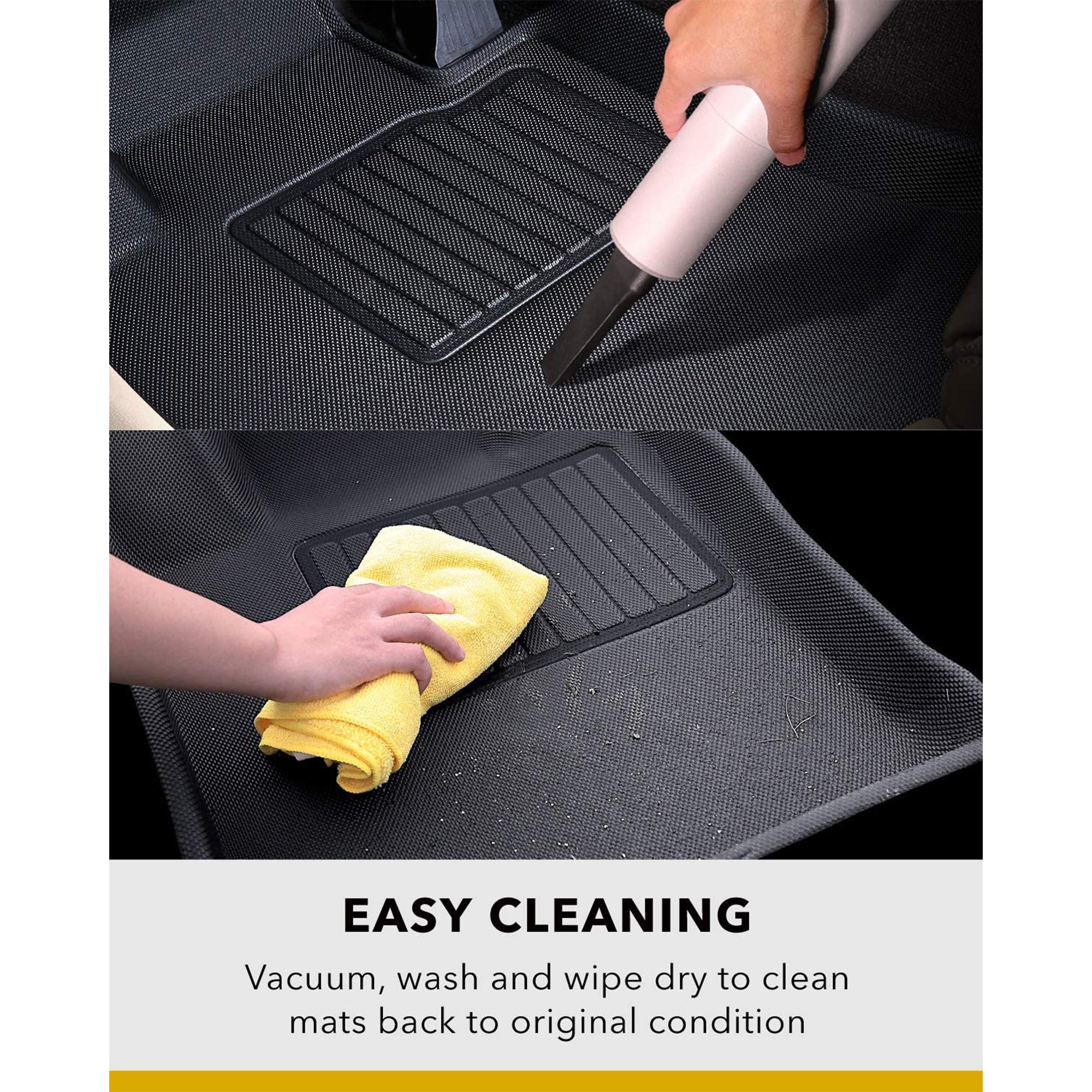 3D MAXpider Floor Mat Liner Set, Fits 2019-2020 Hyundai Santa Fe (Open Box)