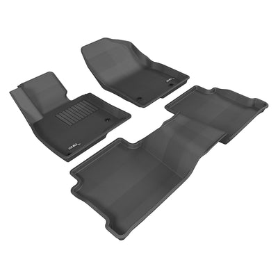 3D MAXpider Kagu Series Custom Floor Mat Liner Set, 2014-2021 Mazda 6, Black