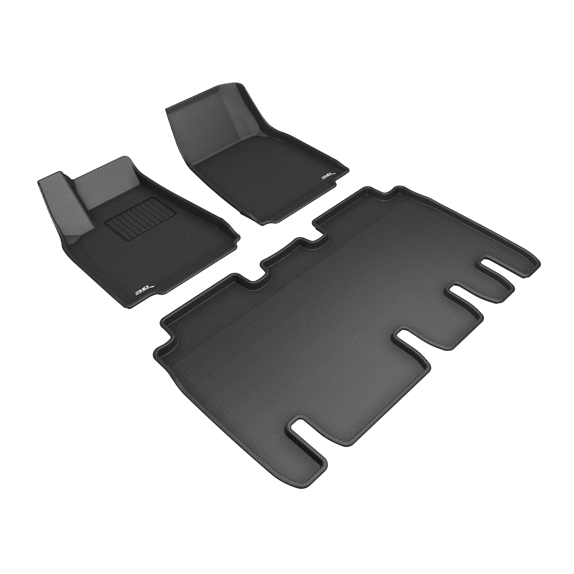 3D MAXpider Kagu Series Floor Mat Liners, 16- 21 Tesla 5 Seat Model X (Open Box) - VMInnovations