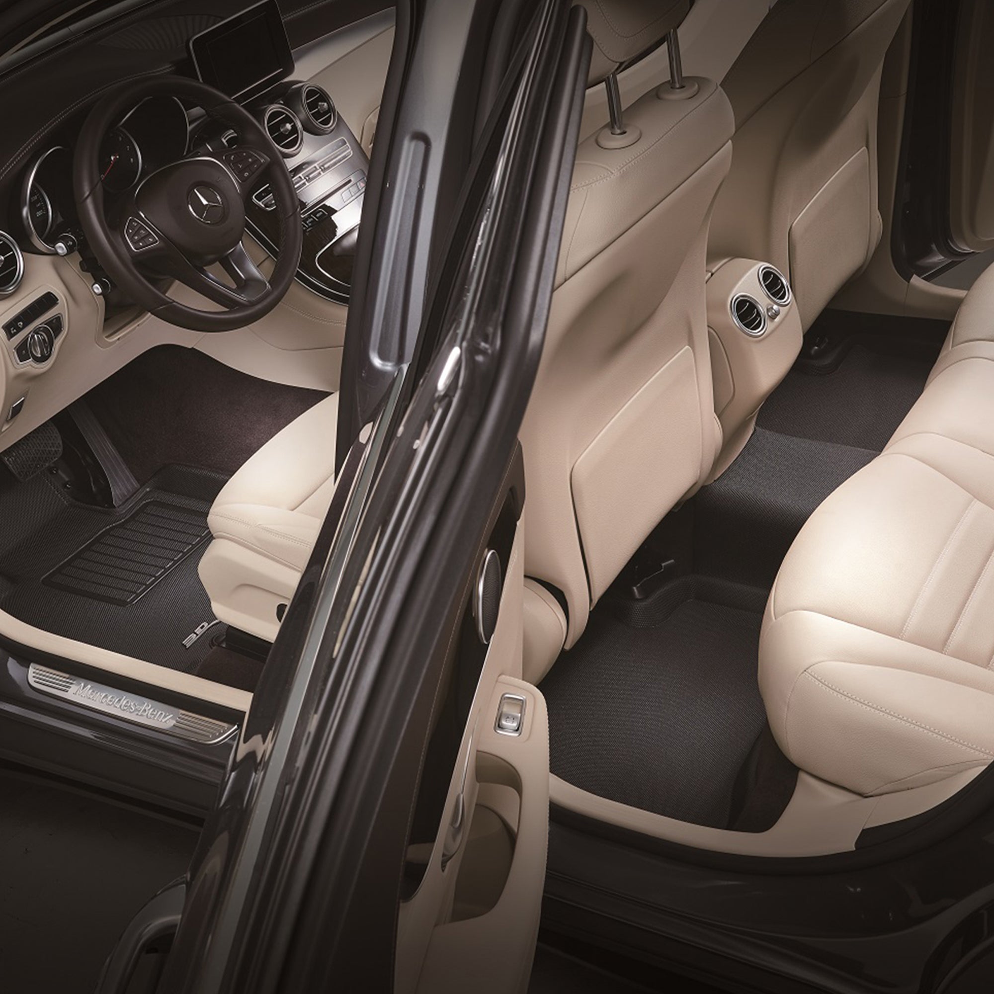 3D MAXpider Kagu Series Custom Fit Floor Mat Liner Set for 2021-2023 Tesla Model Y - VMInnovations