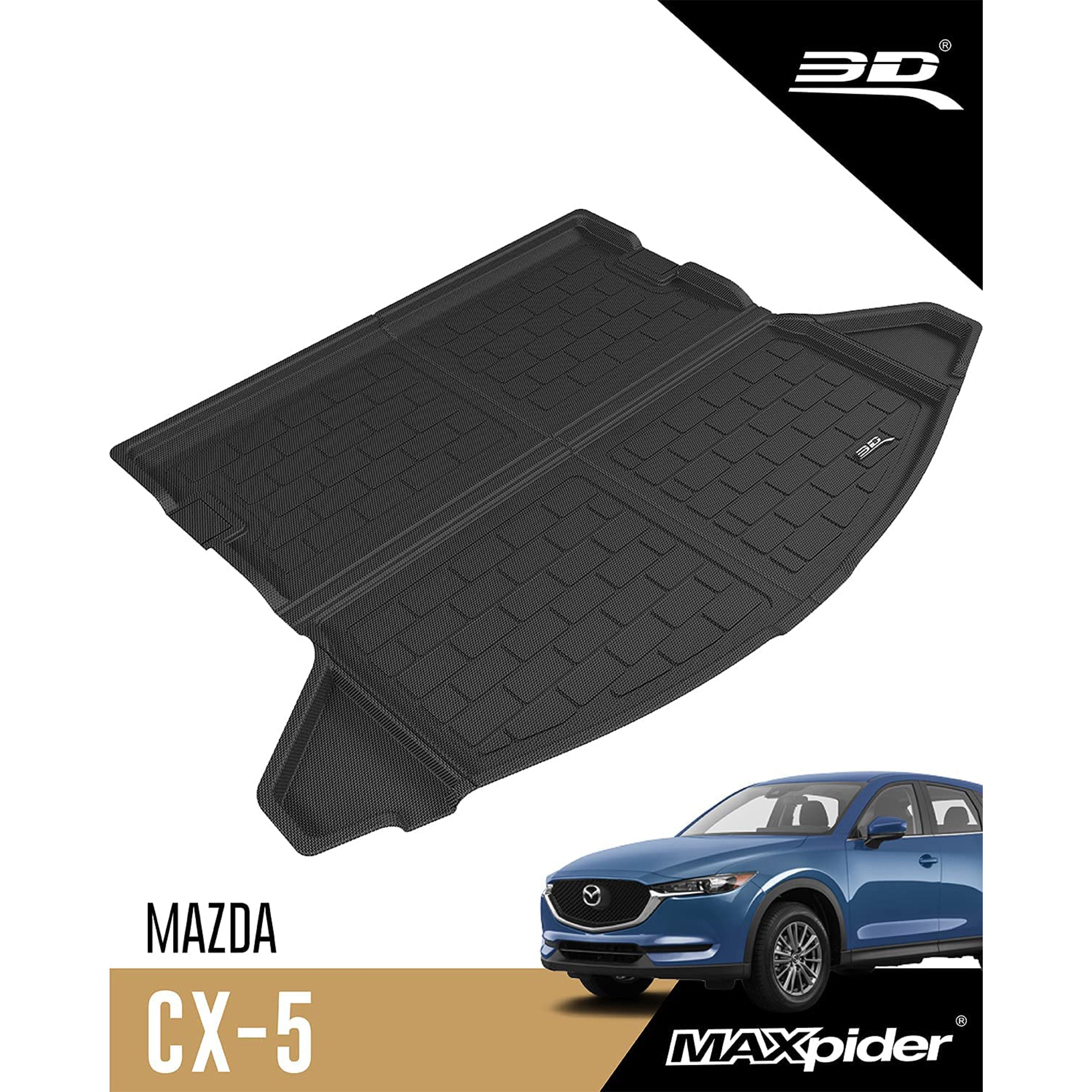 3D MAXpider All-Weather Cargo Mat Liner for 2017-2023 Mazda CX-5 (Open Box)