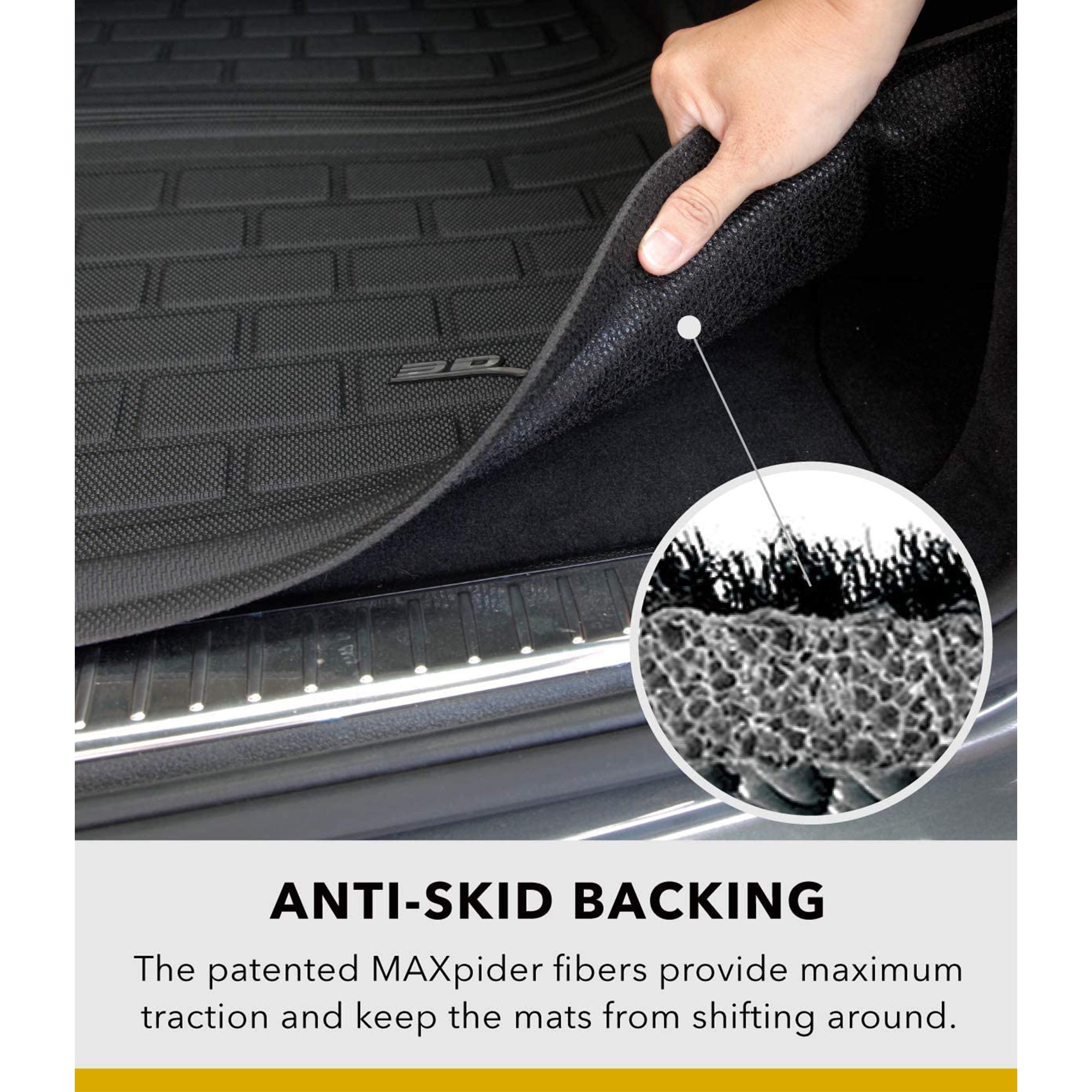 3D MAXPider Rubber Cargo Liner Floor Mat for 2017-2021 Tesla Model 3 (Used)