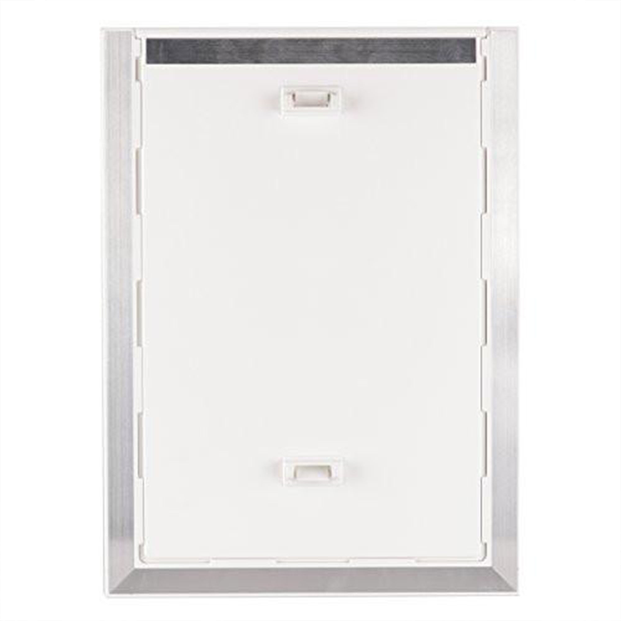 BarksBar 2 Way Dog Door with Aluminum Lining and Locking Sliding Panel, Large
