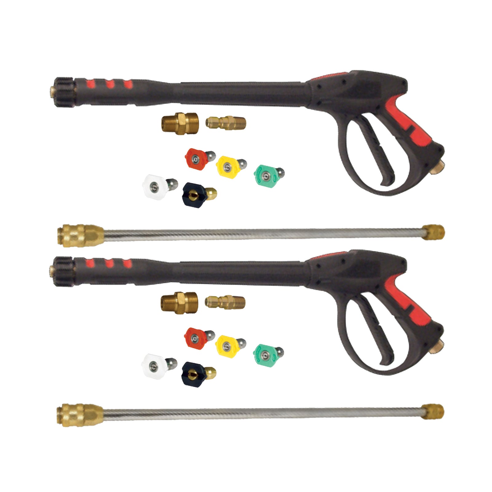 Apache 99023802 4000 psi Metric Pressure Washer Gun Replacement, Black (2 Pack) - VMInnovations
