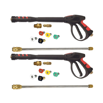 Apache 99023802 4000 psi Metric Pressure Washer Gun Replacement, Black (2 Pack) - VMInnovations
